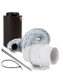 Kit Extracção + Filtro Anti-Odores Falcon 150 | Kits de Extracção / Anti-Odores 