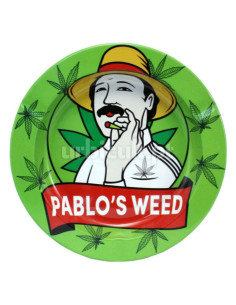 Cinzeiro Metal "Pablo's Weed"