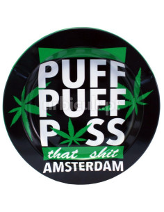 Cinzeiro Metal "Amsterdam Puff Puff Pass"